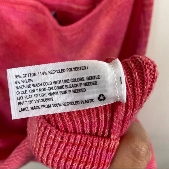 Wild Fable Pink Space Dye Sweater Knit Halter Dress Womens Stretch Large y2k - Picture 10 of 11